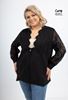 Picture of CURVY GIRL SUEDE LOOK JACKET WITH LACE